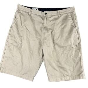 men's Brown Volcom chino shorts  size 38 excellent condition
